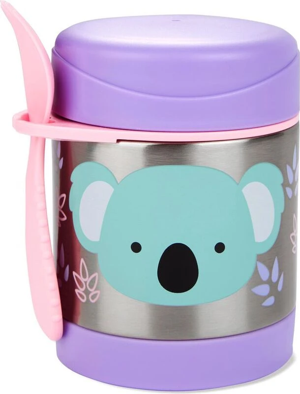 SKIP HOP Zoo Thermoskanne Für Futter Mit Löffel/Gabel Koala 325ml, 3 SKIP HOP Zoo Thermoskanne Für Futter Mit Löffel/Gabel Koala 325ml,