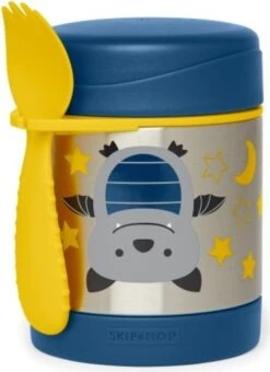 Skip Hop Zoo Thermoskanne Für Futter Mit Gabel - Bat 12m +