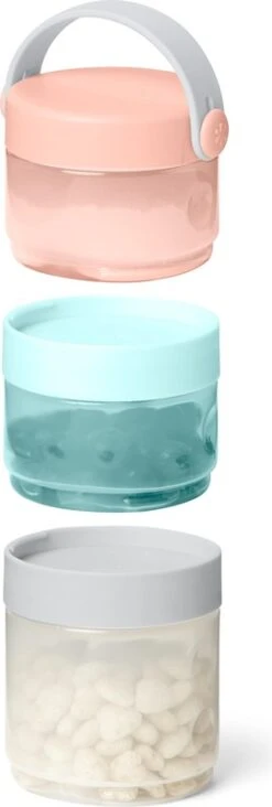 Skip Hop Set Mit 3 Reise-Lebensmittelbehältern Koralle/Blaugrün -Skip Hop 1512f03078411342f6683d2a4d5fe8b4