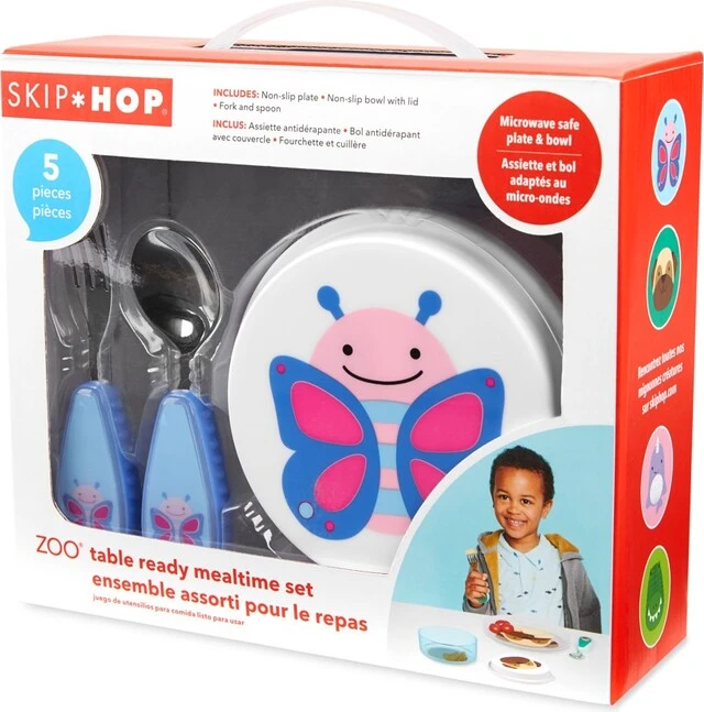 SKIP HOP ZOO Essgruppe 5-tlg. Butterfly 12m + 3 SKIP HOP ZOO Essgruppe 5-tlg. Butterfly 12m +