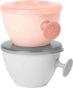 Skip Hop Breischalen Easy Grab, Grau/koralle