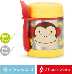 Skip Hop Zoo Thermoskanne Für Essen Mit Einer Gabel - Affe