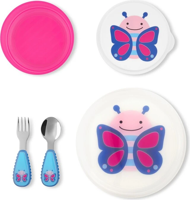 SKIP HOP ZOO Essgruppe 5-tlg. Butterfly 12m + 4 SKIP HOP ZOO Essgruppe 5-tlg. Butterfly 12m + – Bild 2