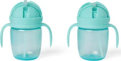 SKIP HOP Wachstumsbecher Sip-to-Straw Teal 6 M + -Skip Hop 4cc02b7b0192913c5f331b05a4b914bd