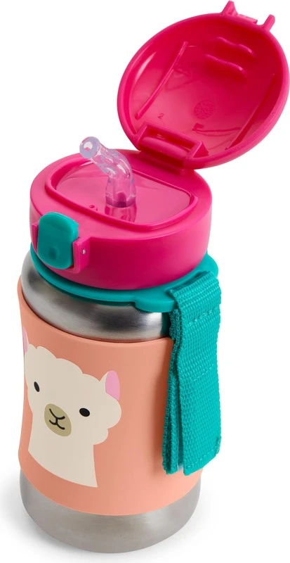 Skip Hop Zooflasche Mit Trinkhalm Edelstahl Lama 12m + 4 Skip Hop Zooflasche Mit Trinkhalm Edelstahl Lama 12m + – Bild 2