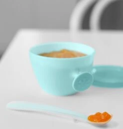 SKIP HOP Ess-Set Mit Becher 5-tlg. Easy-Feed Mealtime Set Petrol / Grau 6m + -Skip Hop 5d891e5a332f789b93d560d58033ccf5