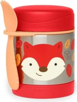 Skip Hop Zoo Thermoskanne Für Futter Mit Gabel - Fox 12m +