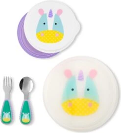 SKIP HOP ZOO Essgruppe 5-tlg Einhorn Ab 12 Monaten -Skip Hop a06890e1a63f548ad34ddb8d315295f1