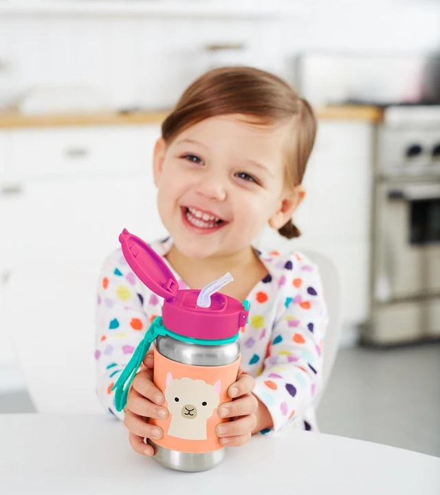 Skip Hop Zooflasche Mit Trinkhalm Edelstahl Lama 12m + 5 Skip Hop Zooflasche Mit Trinkhalm Edelstahl Lama 12m + – Bild 3