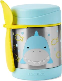 Skip Hop Zoo Thermoskanne Für Futter Mit Löffel / Gabel Shark 325ml, 12m +
