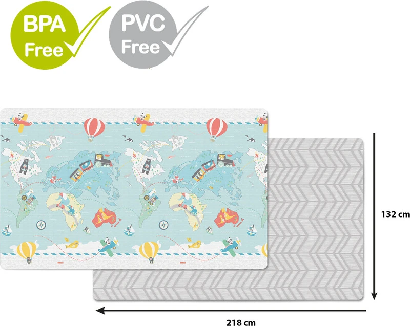 Skip Hop Spielmatte Ohne PVC Und BPA 218x132cm Kleiner Reisender 0m + 3 Skip Hop Spielmatte Ohne PVC Und BPA 218x132cm Kleiner Reisender 0m +