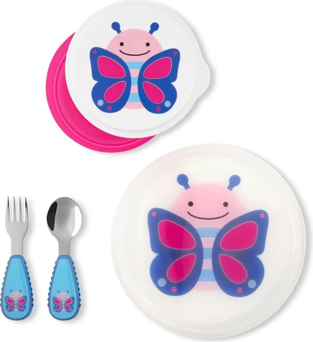 SKIP HOP ZOO Essgruppe 5-tlg. Butterfly 12m + 5 SKIP HOP ZOO Essgruppe 5-tlg. Butterfly 12m + – Bild 3