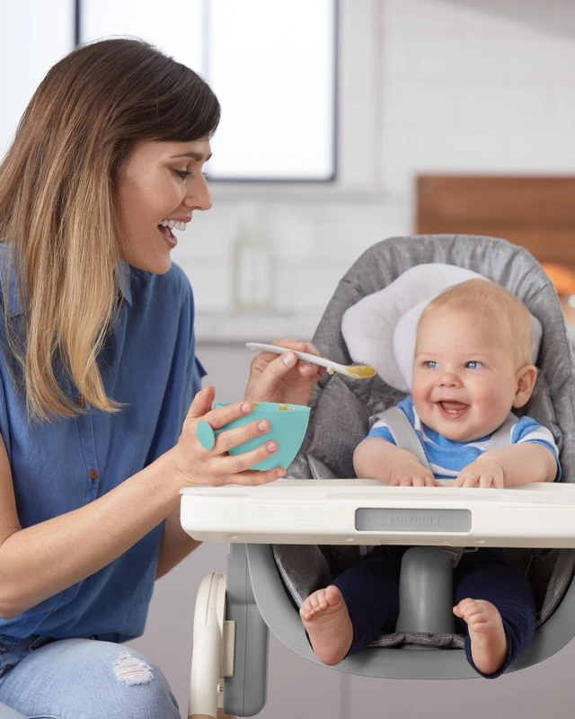 Skip Hop Schüsseln Mit Deckel Und Halter Easy Grab Grey, Teal 2 X 240ml, 3m + 4 Skip Hop Schüsseln Mit Deckel Und Halter Easy Grab Grey, Teal 2 X 240ml, 3m + – Bild 2