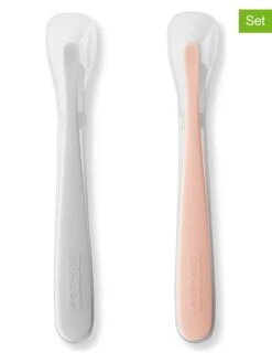 Skip Hop 2er-Set: Esslernlöffel In Grau/ Rosa