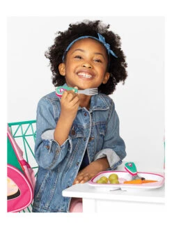 Skip Hop 2tlg. Besteck "Flamingo" In Grün/ Silber -Skip Hop skip hop 2tlg besteck flamingo in grun silber 2