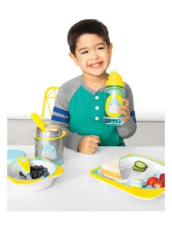 Skip Hop 2tlg. Besteck "Hai" In Gelb/ Silber -Skip Hop skip hop 2tlg besteck hai in gelb silber 2