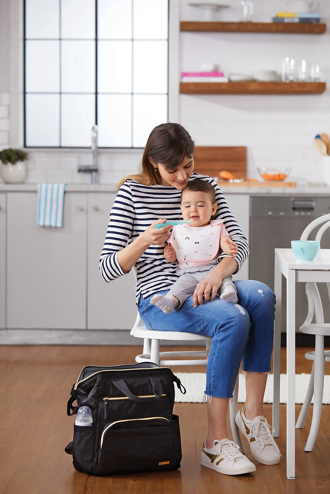 Skip Hop Easy Serve Reiselöffel, Grau/türkis 4 Skip Hop Easy Serve Reiselöffel, Grau/türkis – Bild 2