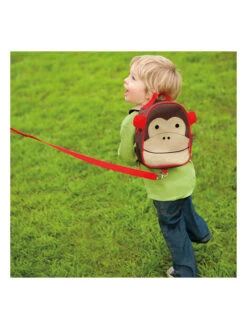 Skip Hop Rucksack "Affe" In Braun/ Rot - (B)19 X (H)23 X (T)8 Cm -Skip Hop skip hop rucksack affe in braun rot b 19 x h 23 x t 8 cm 2